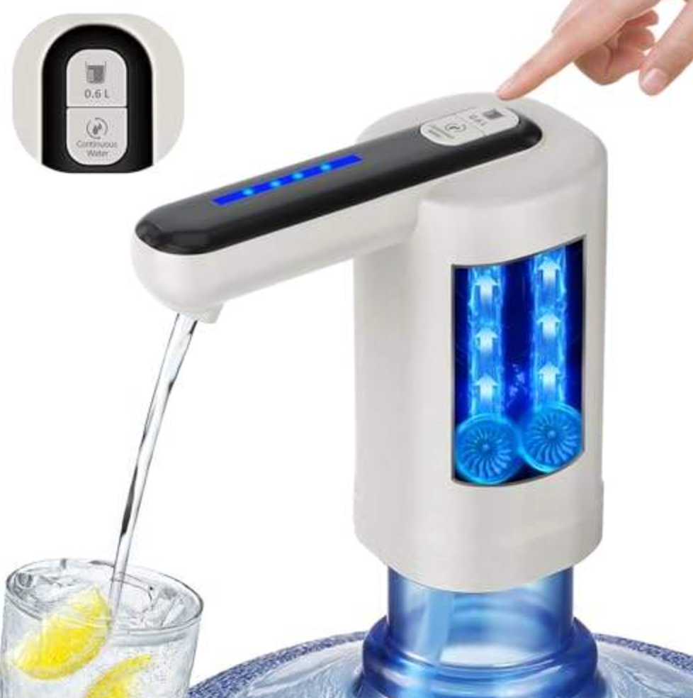 Dual Motor Fast-Flow Electric Pump with USB Rechargeable Battery