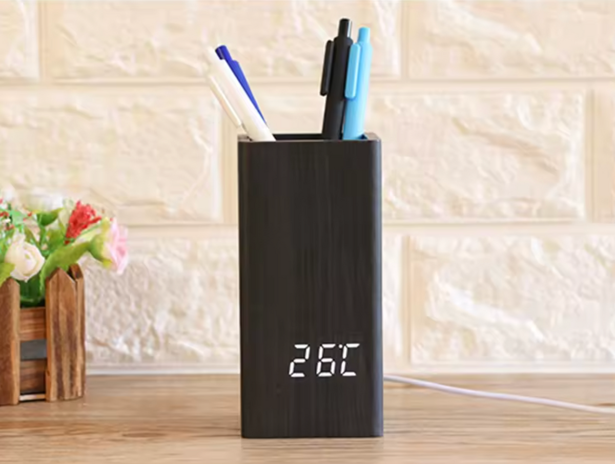 Wooden Digital Alarm Clock