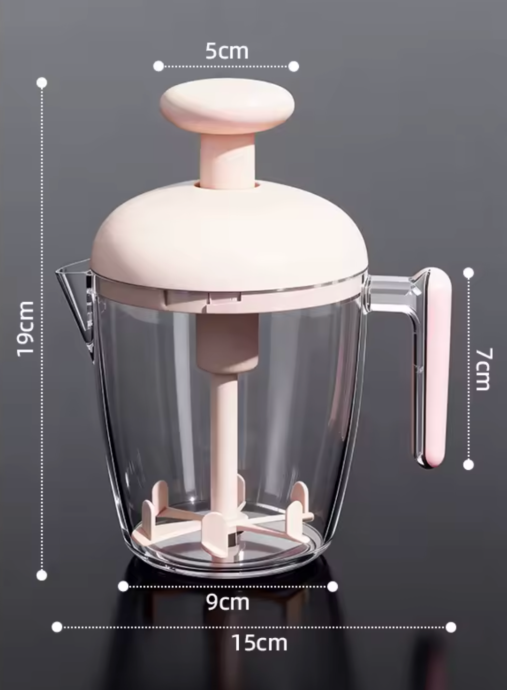 Multi-Functional Press-and-Stir Egg Beater