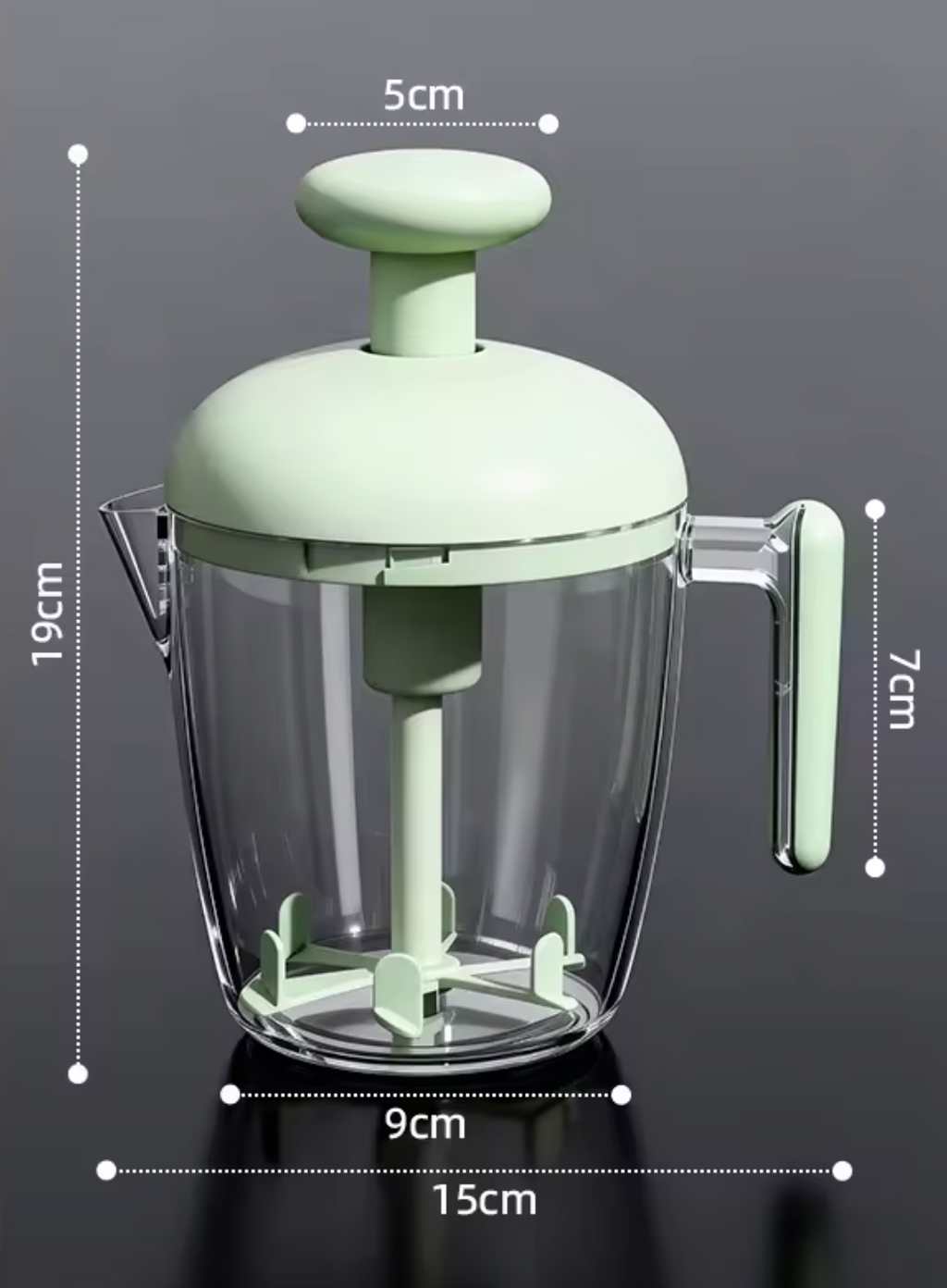 Multi-Functional Press-and-Stir Egg Beater