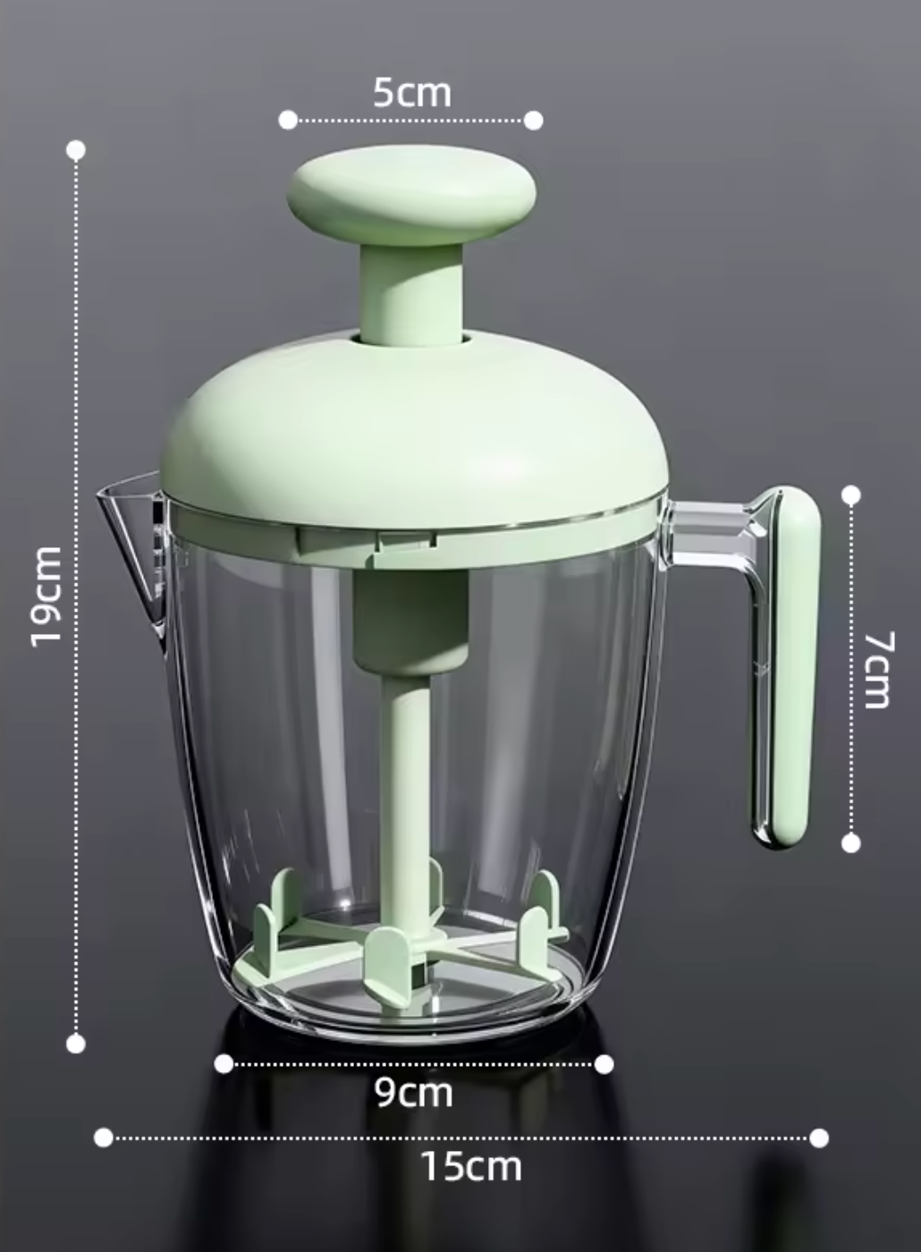 Multi-Functional Press-and-Stir Egg Beater